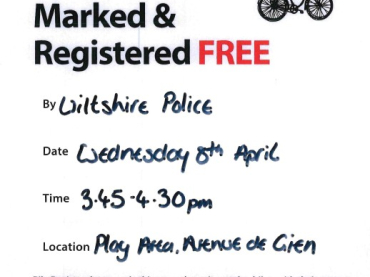Get Your Bike Marked & Registered FREE